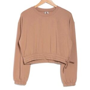 Z by Zella Maggie Tie Hem Pullover Sweatshirt Size M